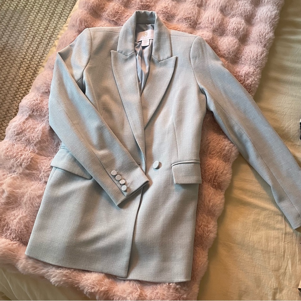 House of Harlow 1960 Powder Blue Tailored Blazer